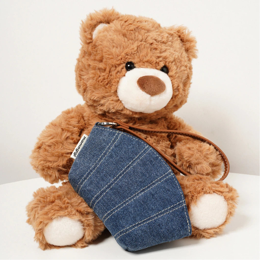 Denim Shell Mini Pouch