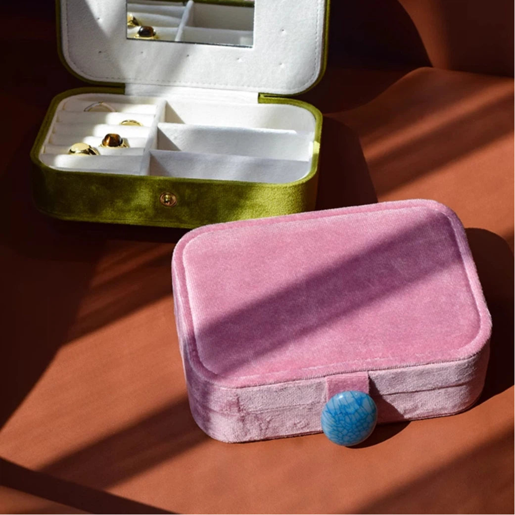 Velvet Pebble Jewellery Box