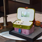 Velvet Pebble Jewellery Box