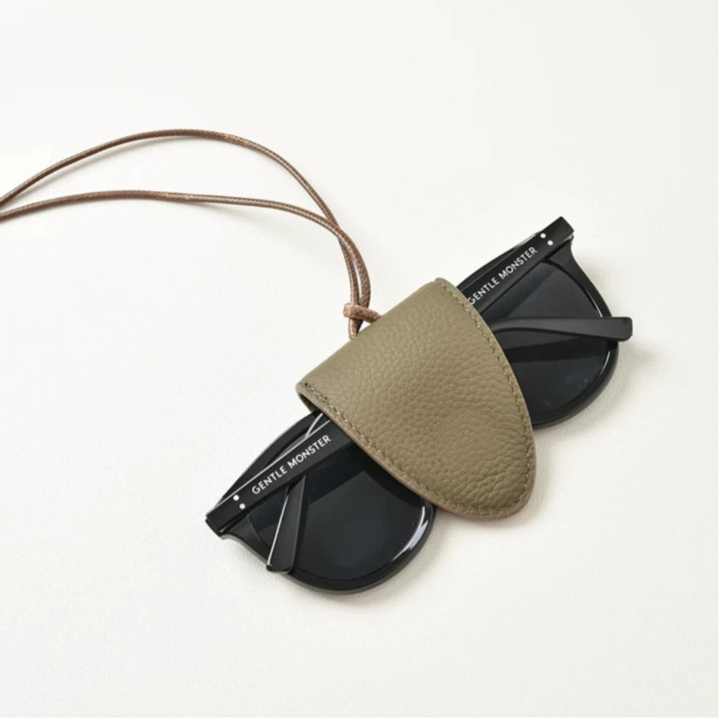 Soft Leather Magnetic Glasses Holder