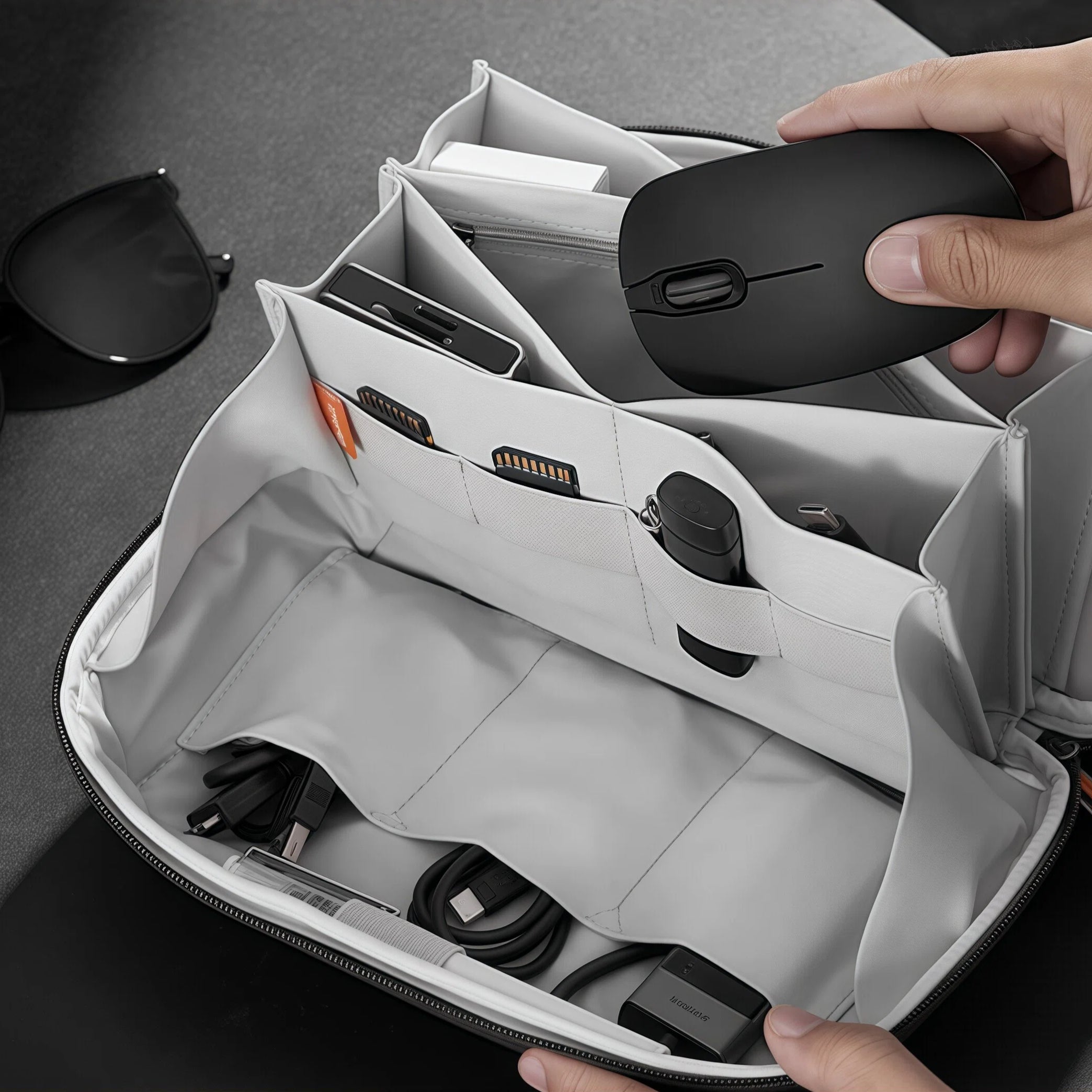 Lay-Flat Tech Organiser Case