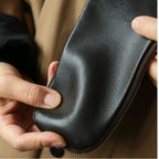 Soft Leather Open-Side Glasses Case