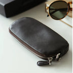 Soft Leather Open-Side Glasses Case