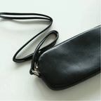 Soft Leather Open-Side Glasses Case
