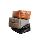 Slim Leather Portable Essentials Pouch