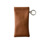 Pebbled Snap-Frame Glasses Pouch
