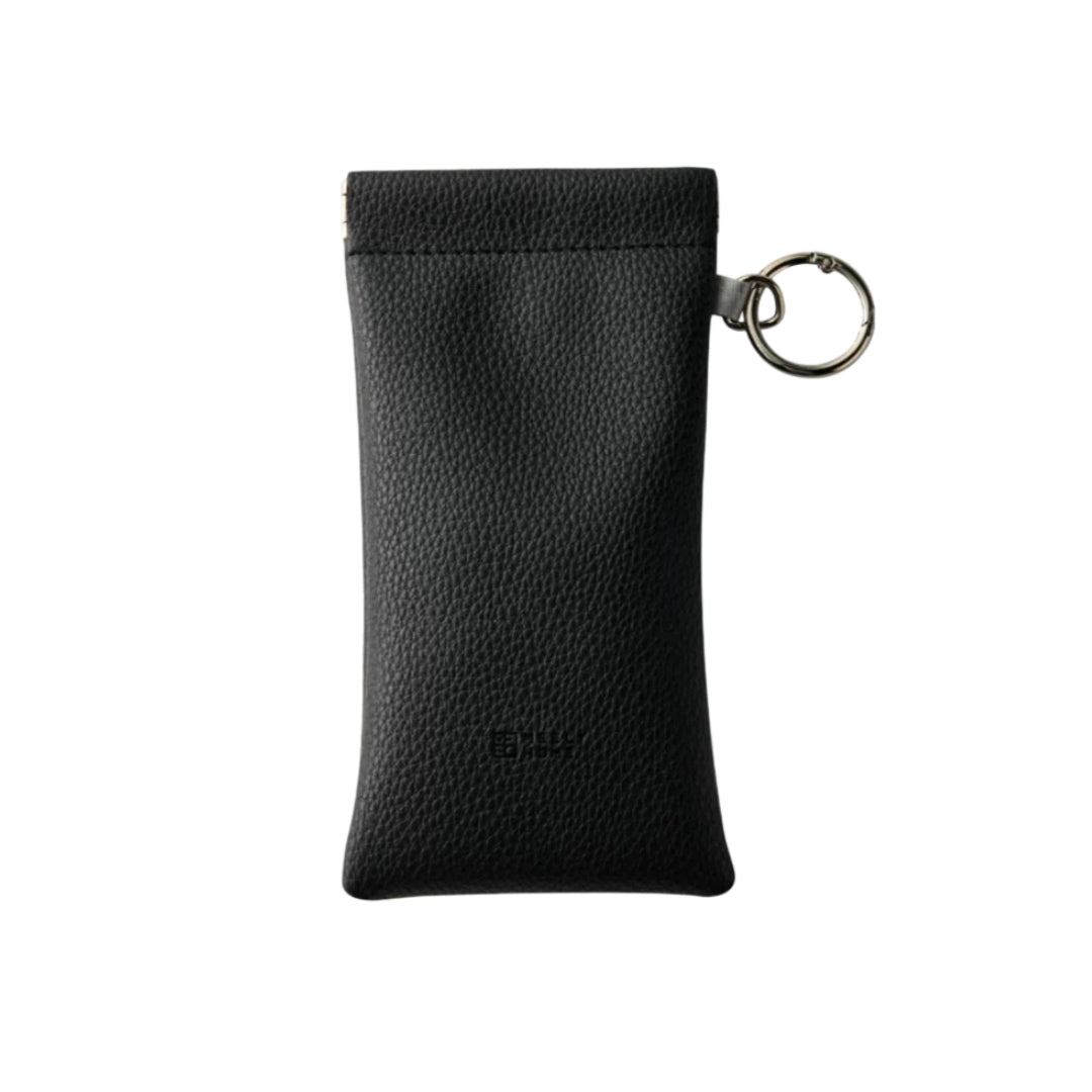 Pebbled Snap-Frame Glasses Pouch
