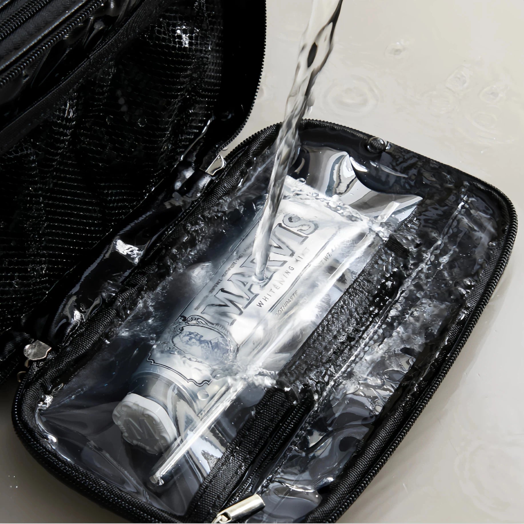 Dual-Zip Cosmetic Bag