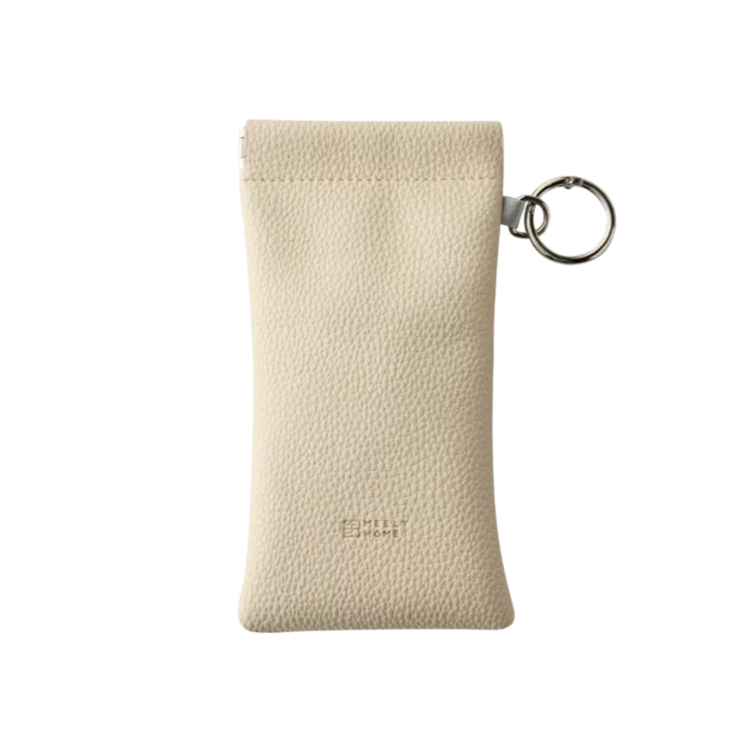 Pebbled Snap-Frame Glasses Pouch
