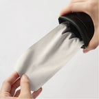 Pebbled Snap-Frame Glasses Pouch
